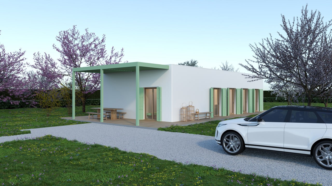 Приватний будинок 100 м², Київська область (Архітектор Олена Романюк)