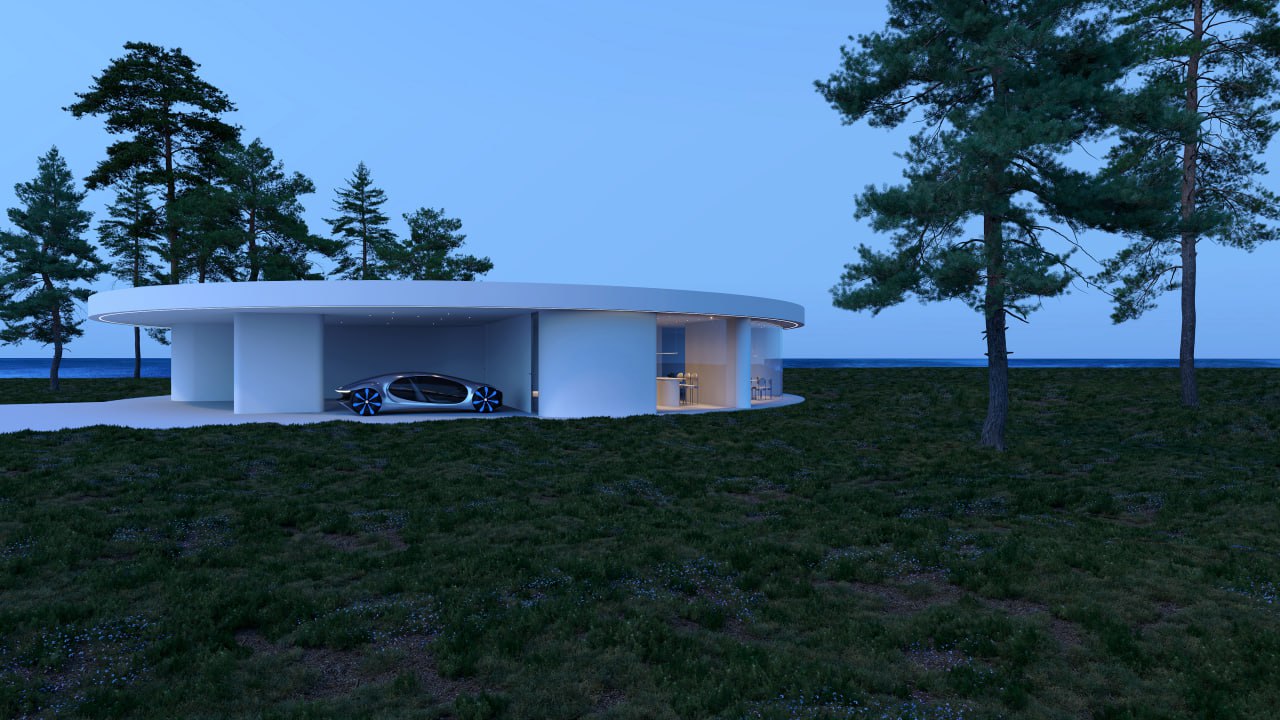 Круглий в плані будинок, Вишгородський район, Київська область (Архітектор Олена Романюк)