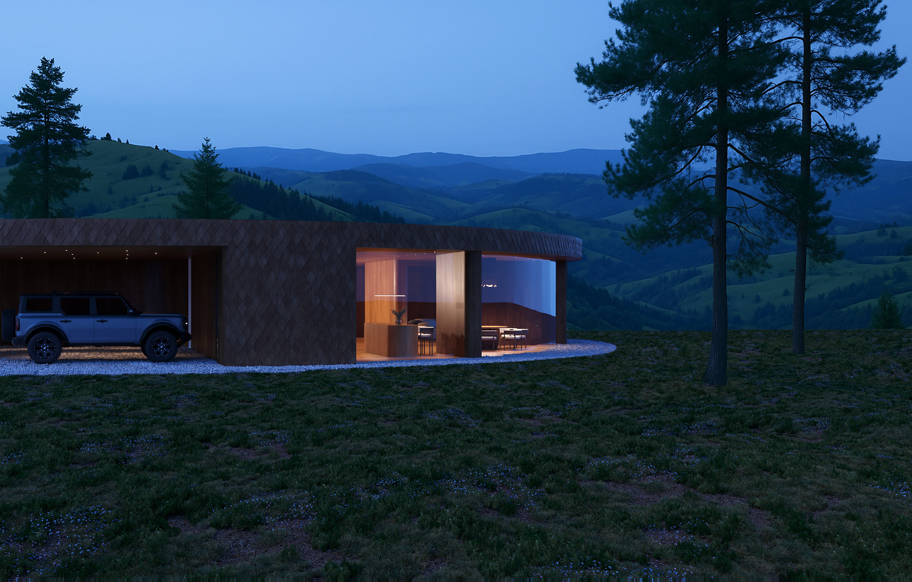 Концепт будинку для відпочинку, Верховинський район,Івано-Франківська область ( архітектор Олена Романюк )