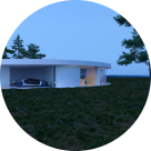 Круглий в плані будинок, Вишгородський район, Київська область (Архітектор Олена Романюк)