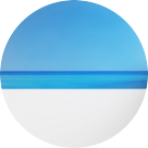 Картина  маслом – Santorini – диаметр - 1000 мм (автор – Елена Романюк)